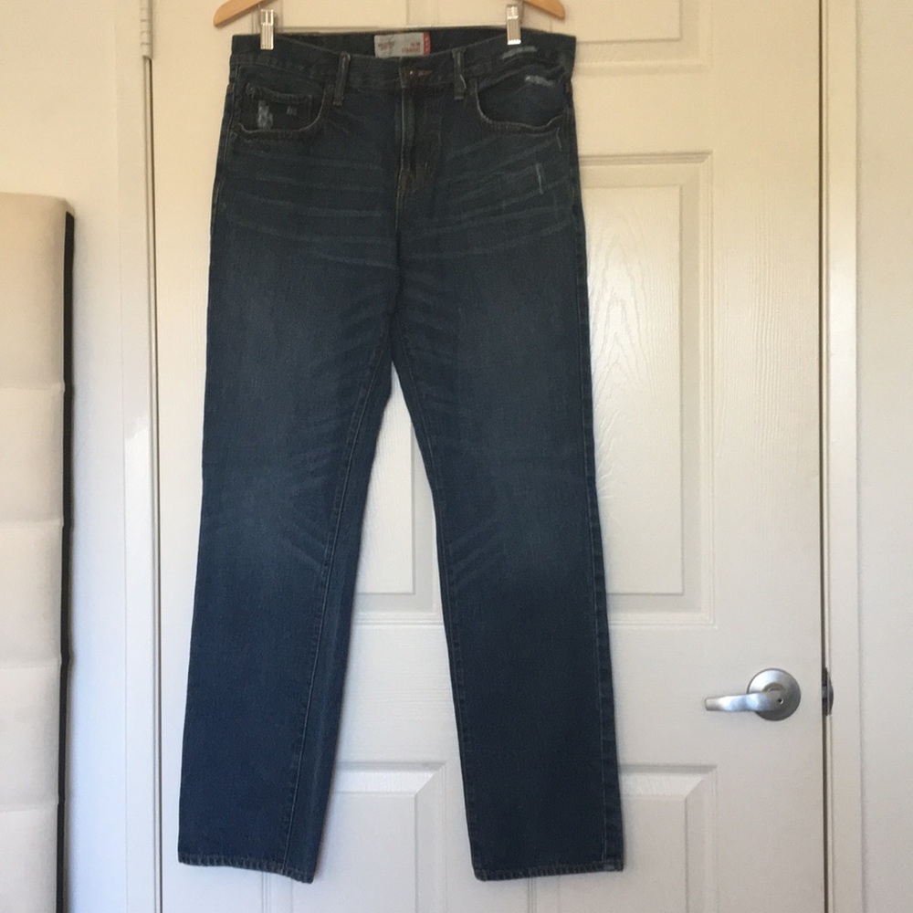 Men’s Mossimo distressed slim straight fit jeans